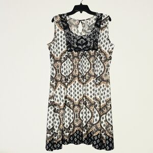 Midi Sundress With Scoop Neck Sz XL